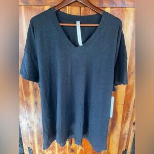 lululemon athletica Dark Gray V-Neck Tee